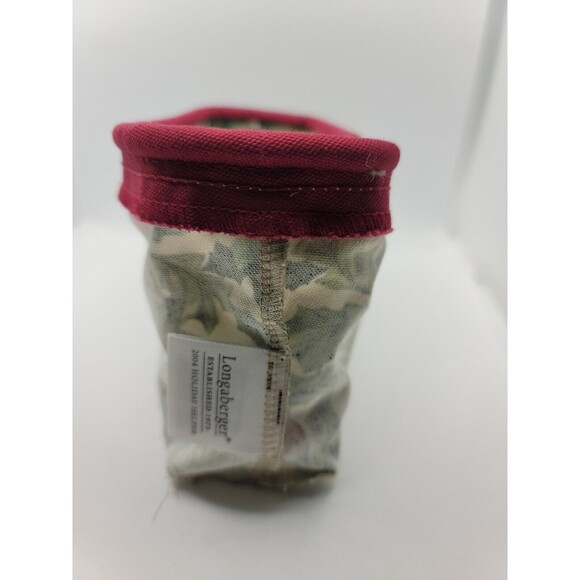 Longaberger 2004 Holiday Helper Basket and Holly Liner And Protector - Picture 14 of 16